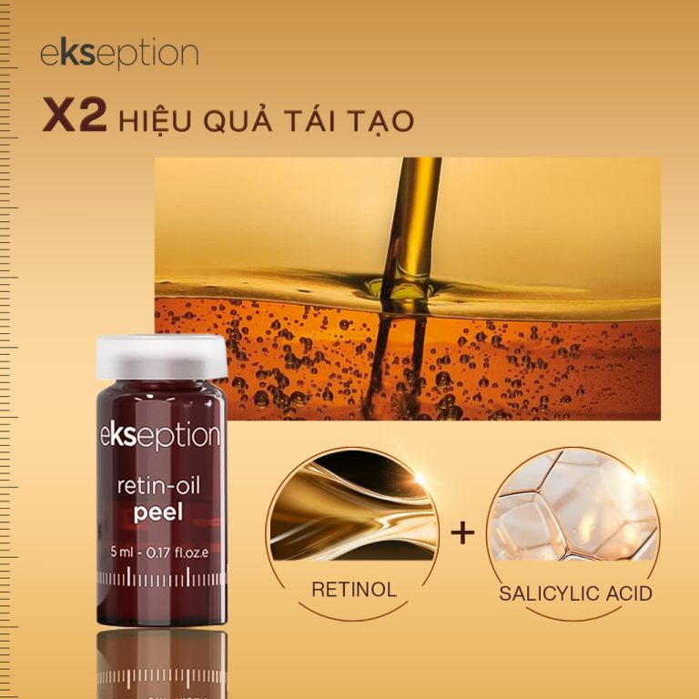 hiệu quả ekseption retin-oil peel 5ml