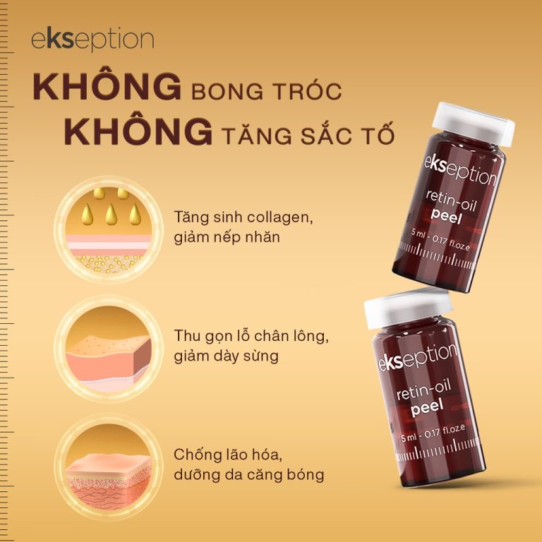công dụng ekseption retin-oil peel 5ml