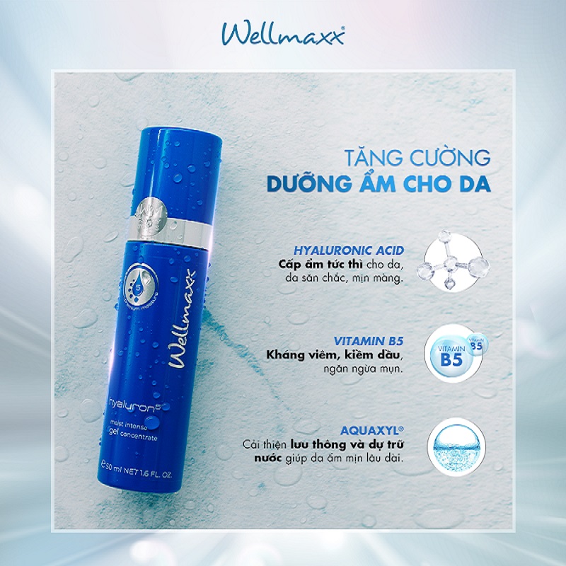 Gel dưỡng ẩm chứa Axit Hyaluronic