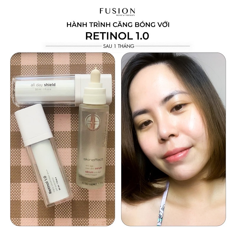 Routine kết hợp Retinol với Skineffect anti age Serum