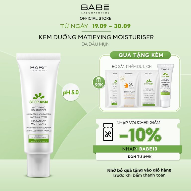 khuyến mãi kem dưỡng kiềm dầu mattifying moisturiser tháng 9/2022