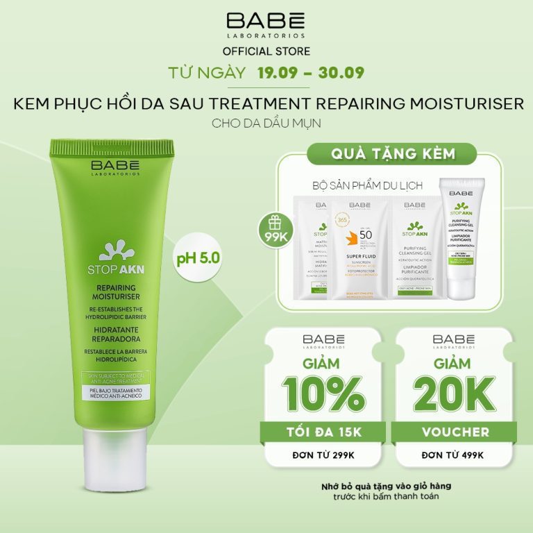 khuyến mãi kem dưỡng repairing moisturier